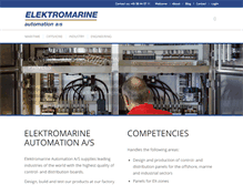 Tablet Screenshot of elektromarine.com